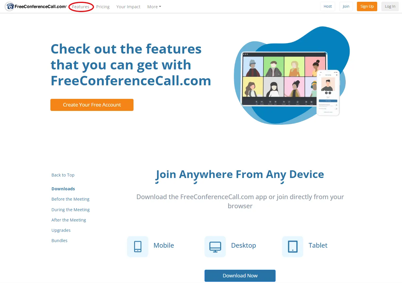 امکانات Features