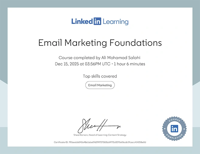 Email Marketing Foundations :