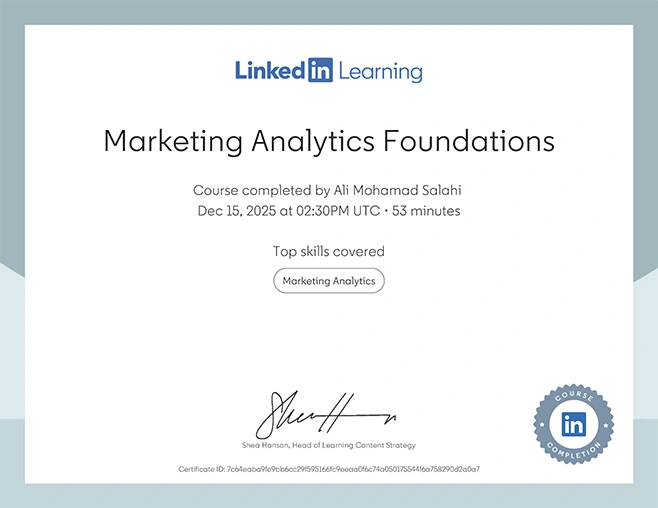 Marketing Analytics Foundations :