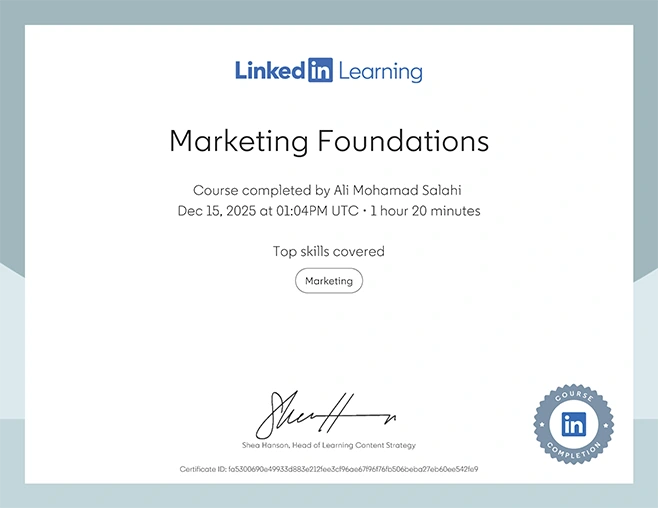 Marketing Foundations :